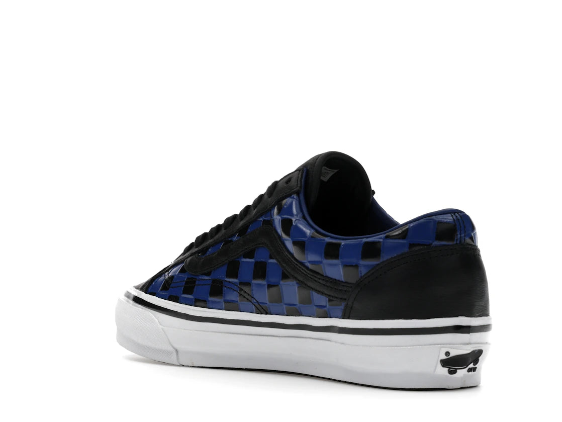 Vans OTW Old Skool 36 Vibram Checkerboard Black Blue - vue secondaire B