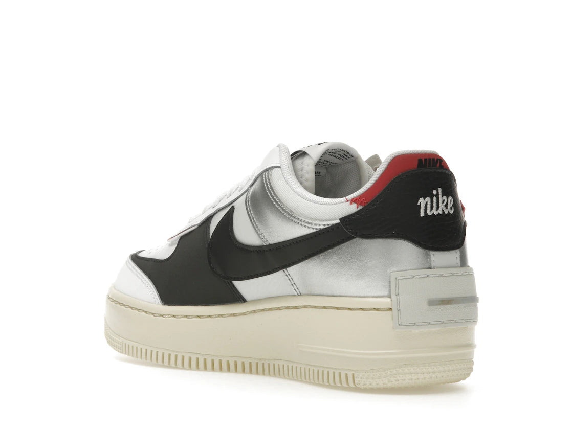 Nike Air Force 1 Low Shadow White Silver Gym Red (Women's) - vue secondaire B