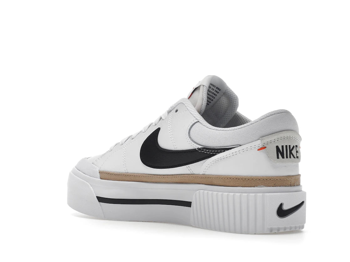 Nike Court Legacy Lift White Black (Women's) - vue secondaire B