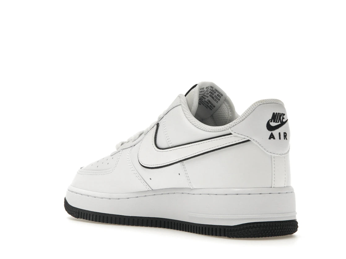 Nike Air Force 1 '07 Low White Black Outline Swoosh - vue secondaire B