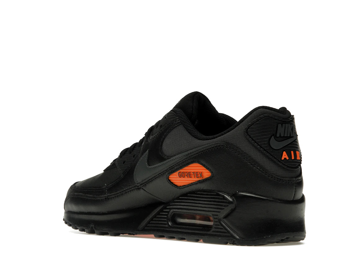 Nike Air Max 90 Gore-Tex Black Anthracite Safety Orange - vue secondaire B