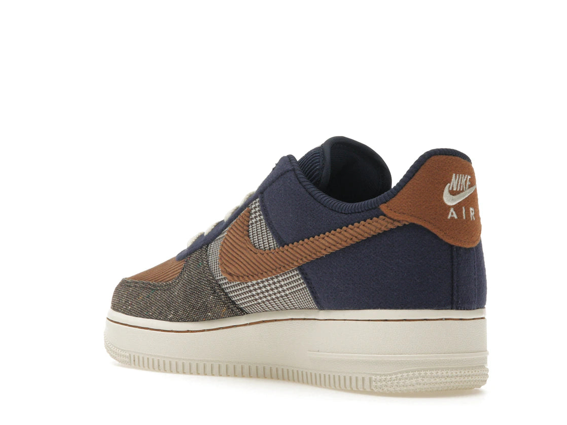 Nike Air Force 1 Low '07 PRM Tweed Midnight Navy Corduroy - vue secondaire B