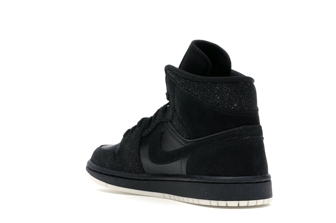 Jordan 1 Mid Glitter Black (Women's) - vue secondaire B