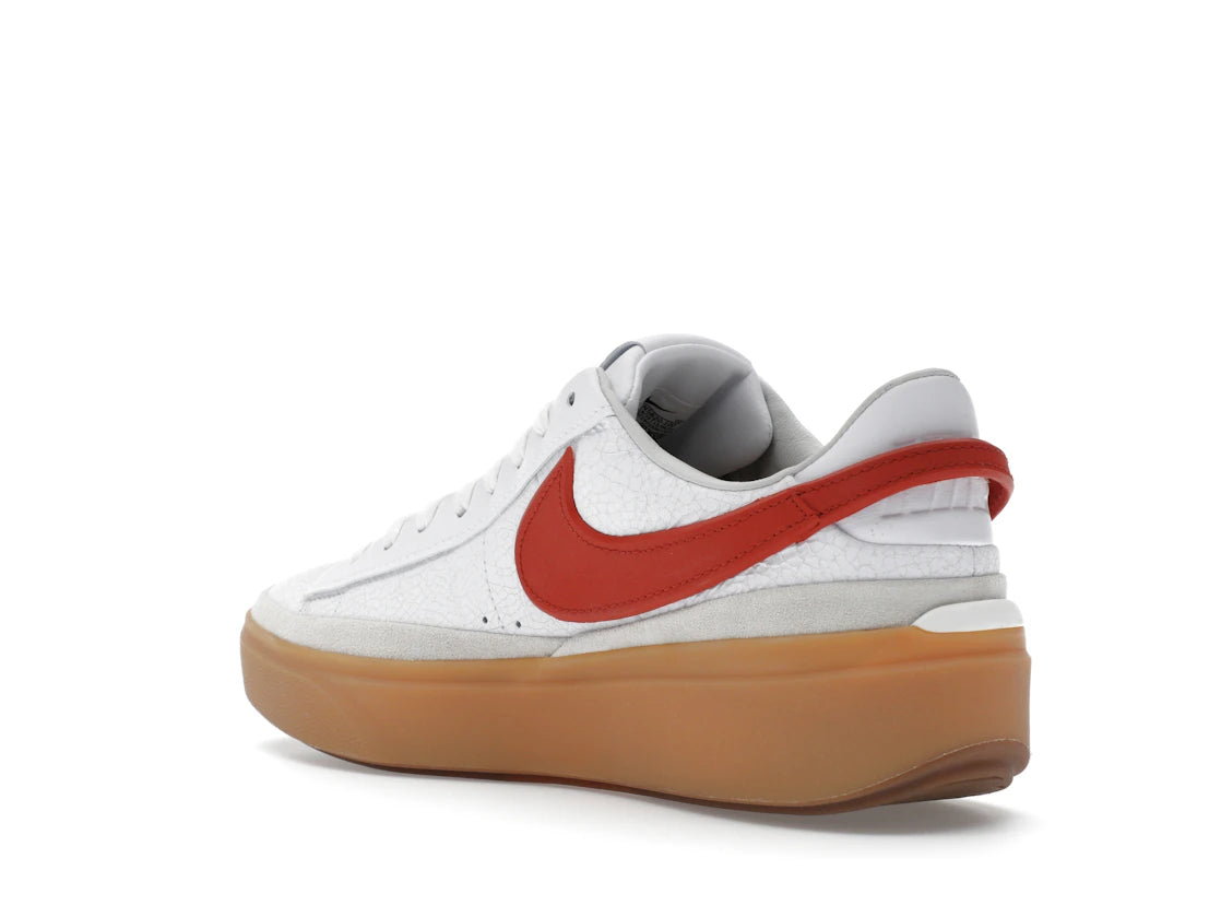 Nike Blazer Phantom Low White Dragon Red Gum - vue secondaire B