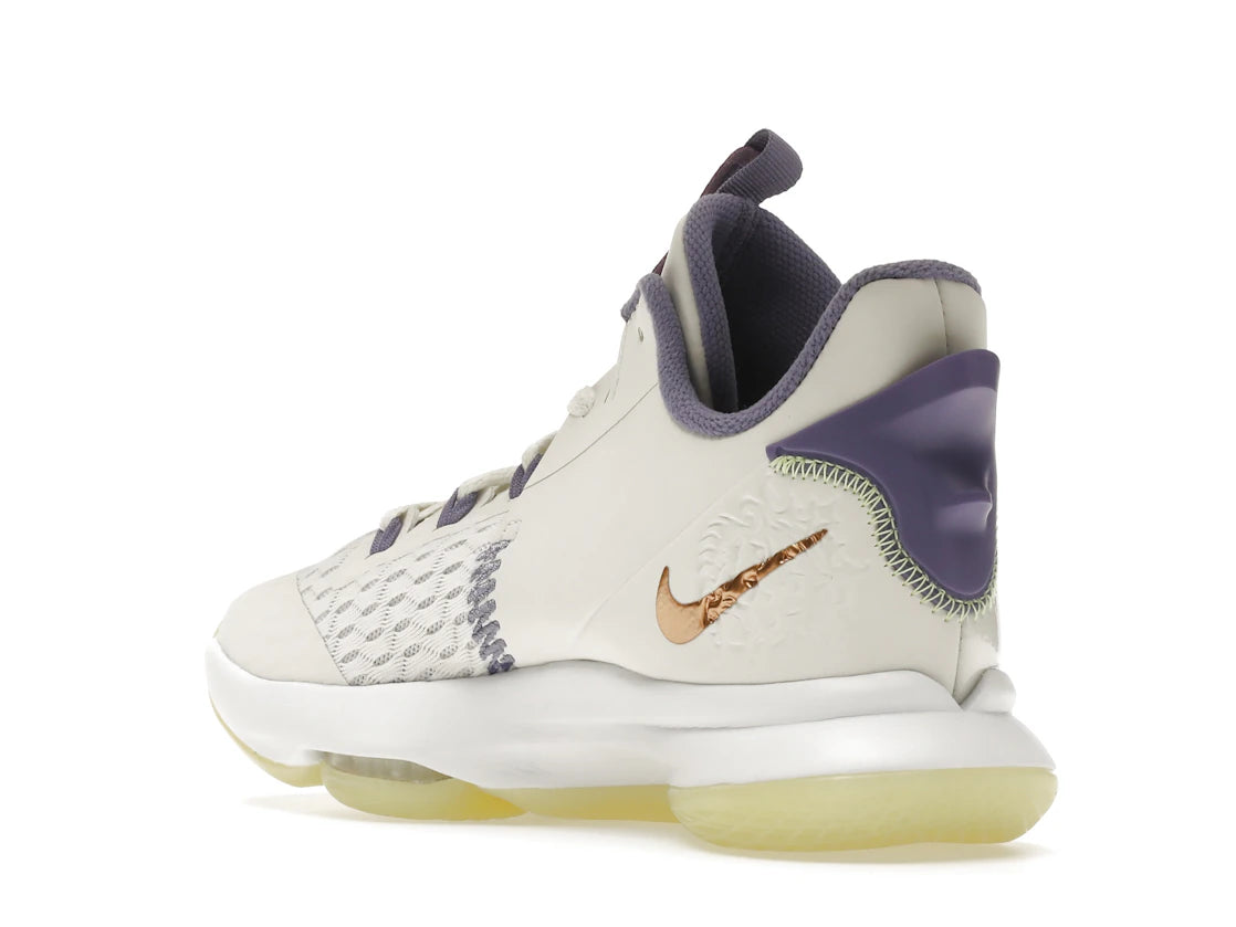 Nike LeBron Witness 5 Summit White Metallic Bronze - vue secondaire B