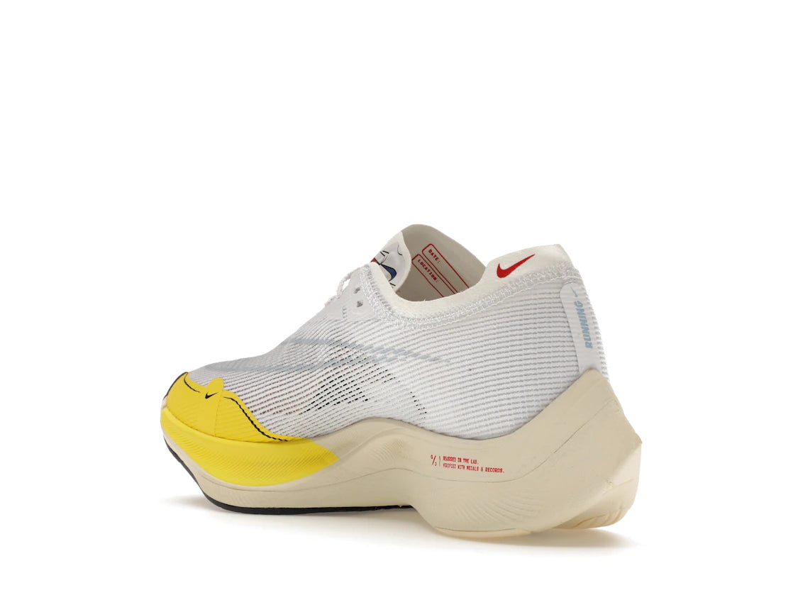 Nike ZoomX Vaporfly Next% 2 White Yellow Strike (Women's) - vue secondaire B