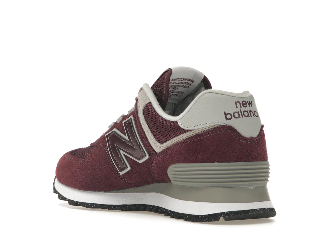 New Balance 574 Core Burgundy White (Women's) - vue secondaire B