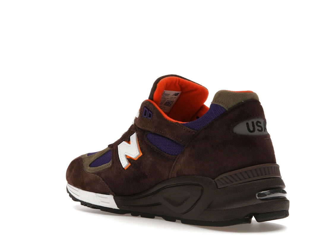 New Balance 990v2 MiUSA Brown Purple - vue secondaire B