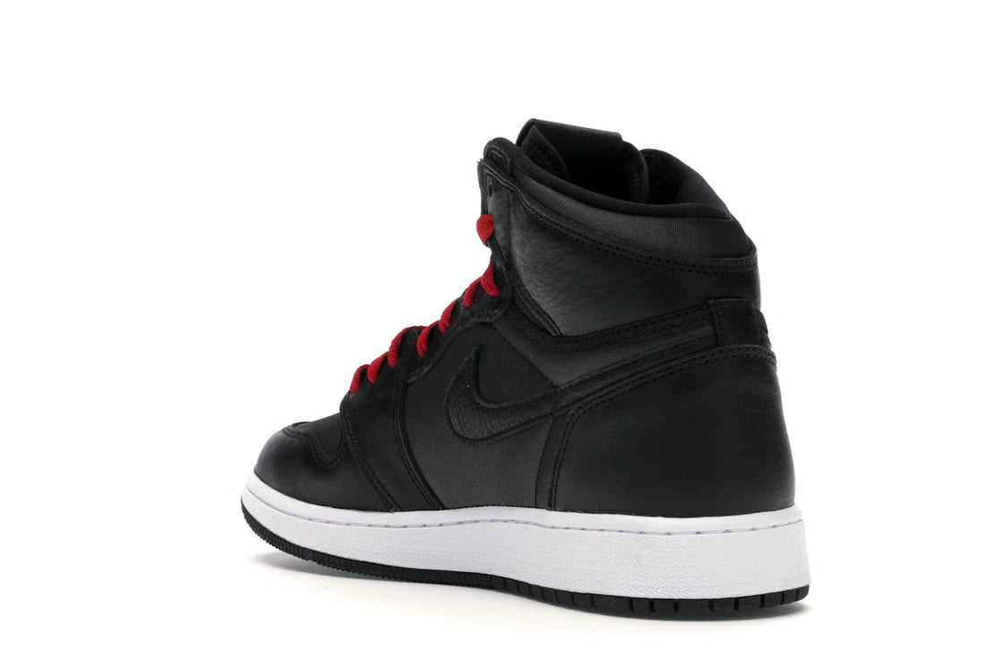 Jordan 1 Retro High Black Satin Gym Red Black (GS) - vue secondaire B