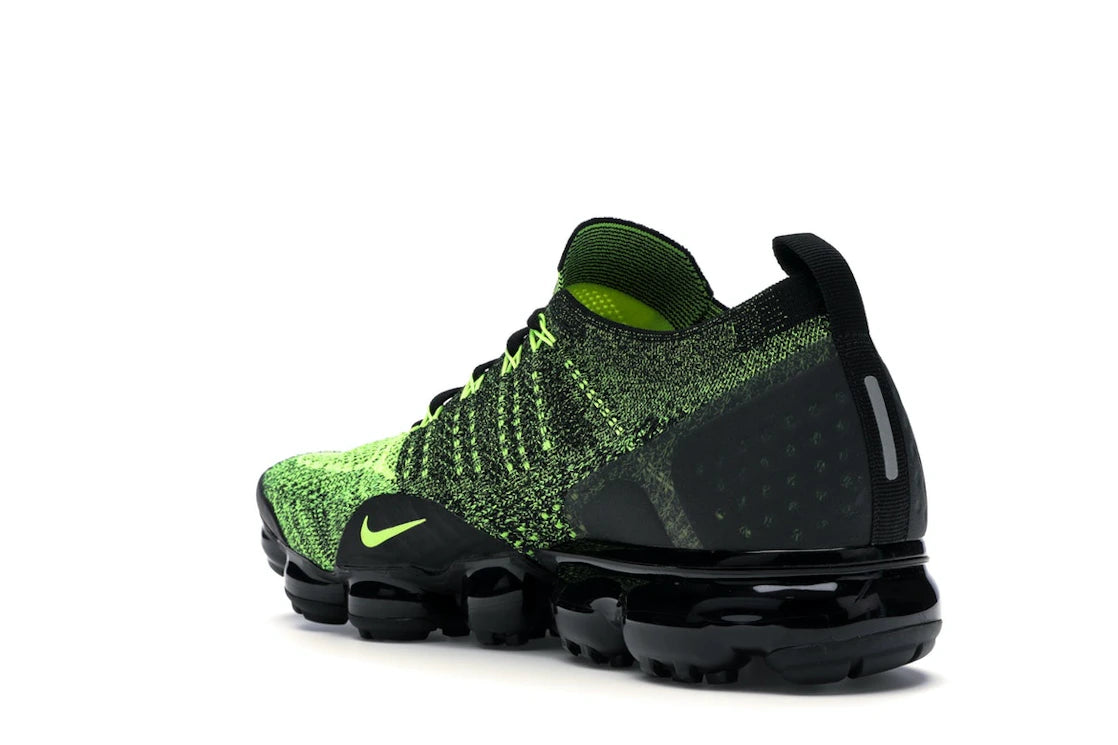 Nike Air VaporMax Flyknit 2 Volt Black - vue secondaire B