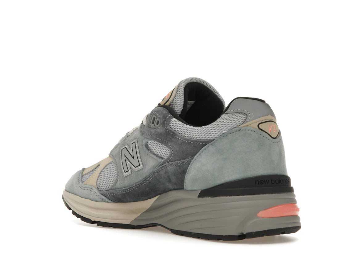 New Balance 991 MiUK Silver Blue Turbulence - vue secondaire B