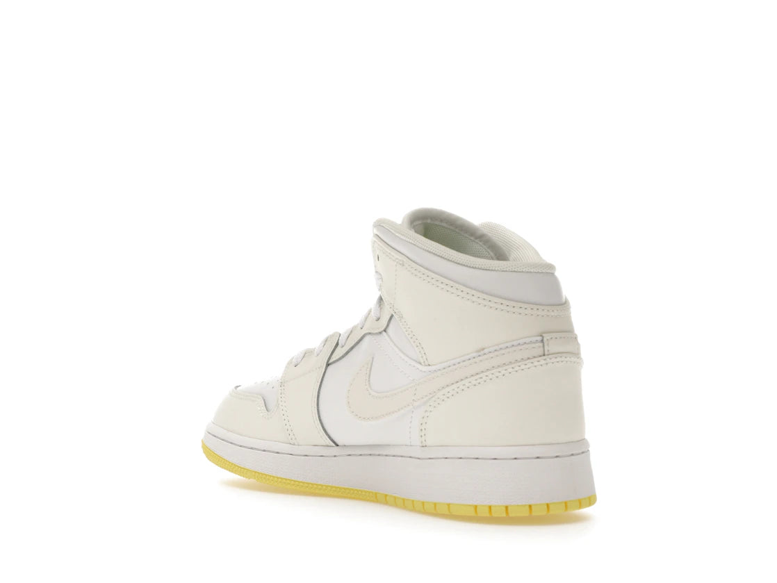 Jordan 1 Mid Sail Light Laser Orange (GS) - vue secondaire B