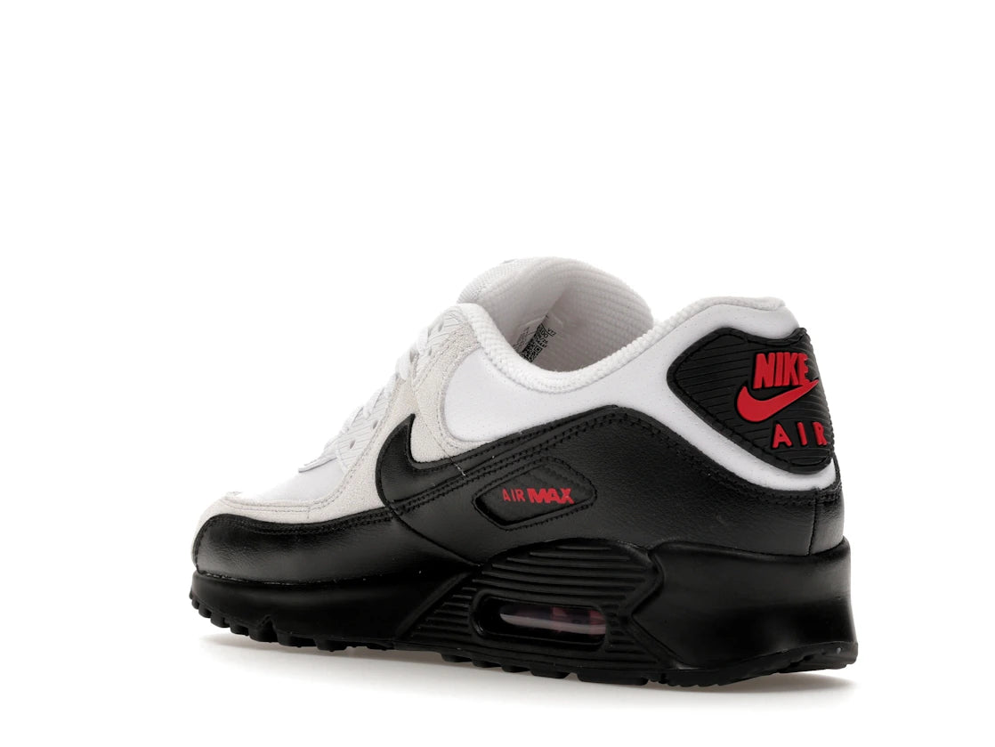 Nike Air Max 90 Perforated Leather White Black - vue secondaire B