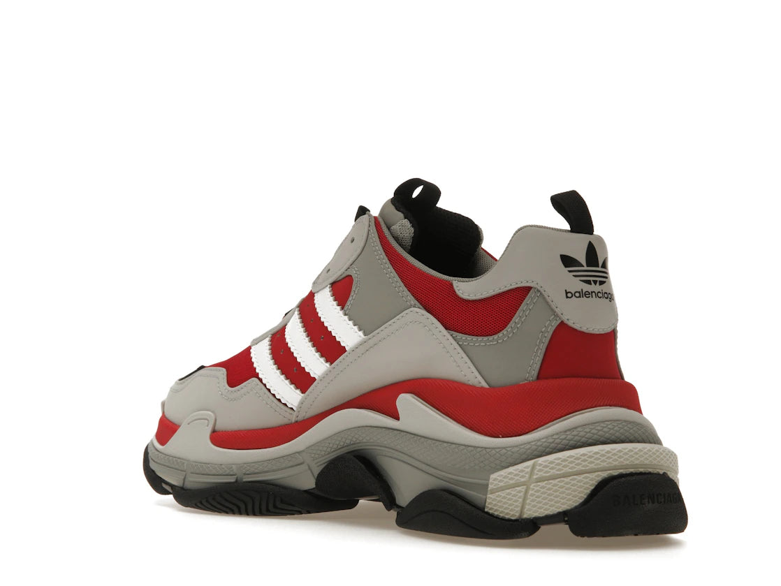 Balenciaga x adidas Triple S Red Grey Black - vue secondaire B