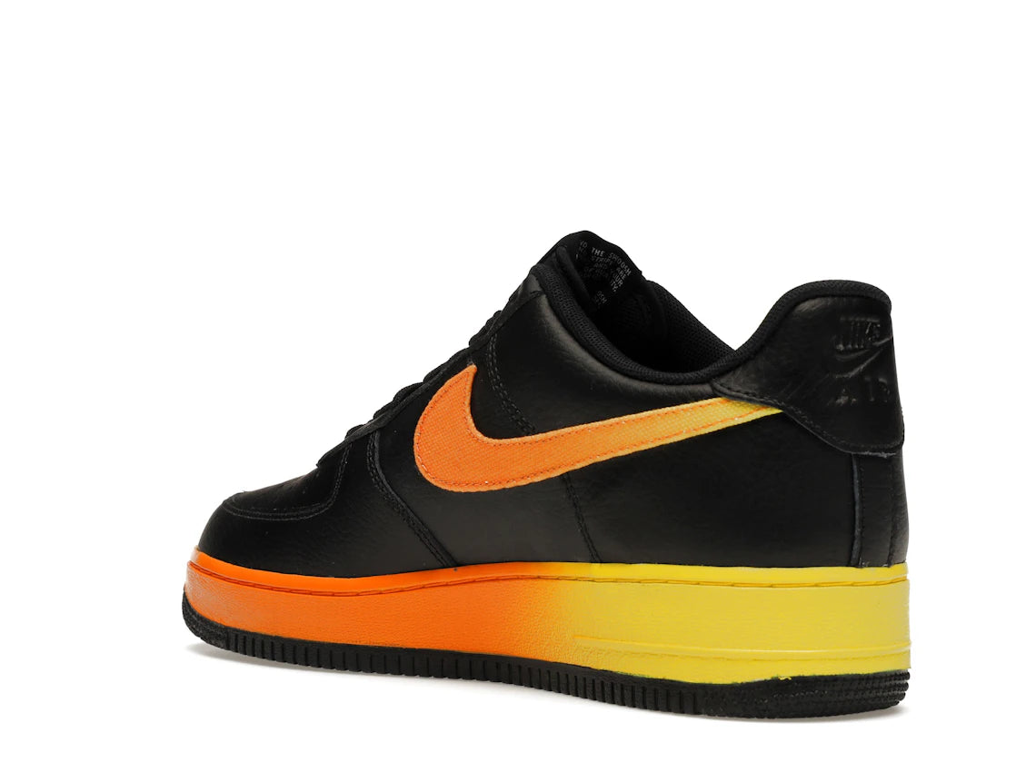 Nike Air Force 1 Low Black Yellow Orange - vue secondaire B