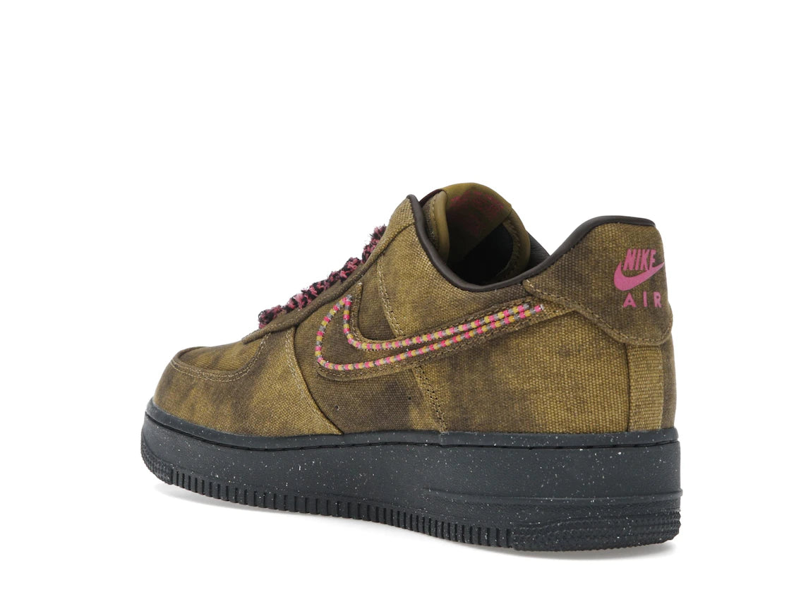 Nike Air Force 1 Low '07 QS Boucle Desert Moss Fierce Pink - vue secondaire B