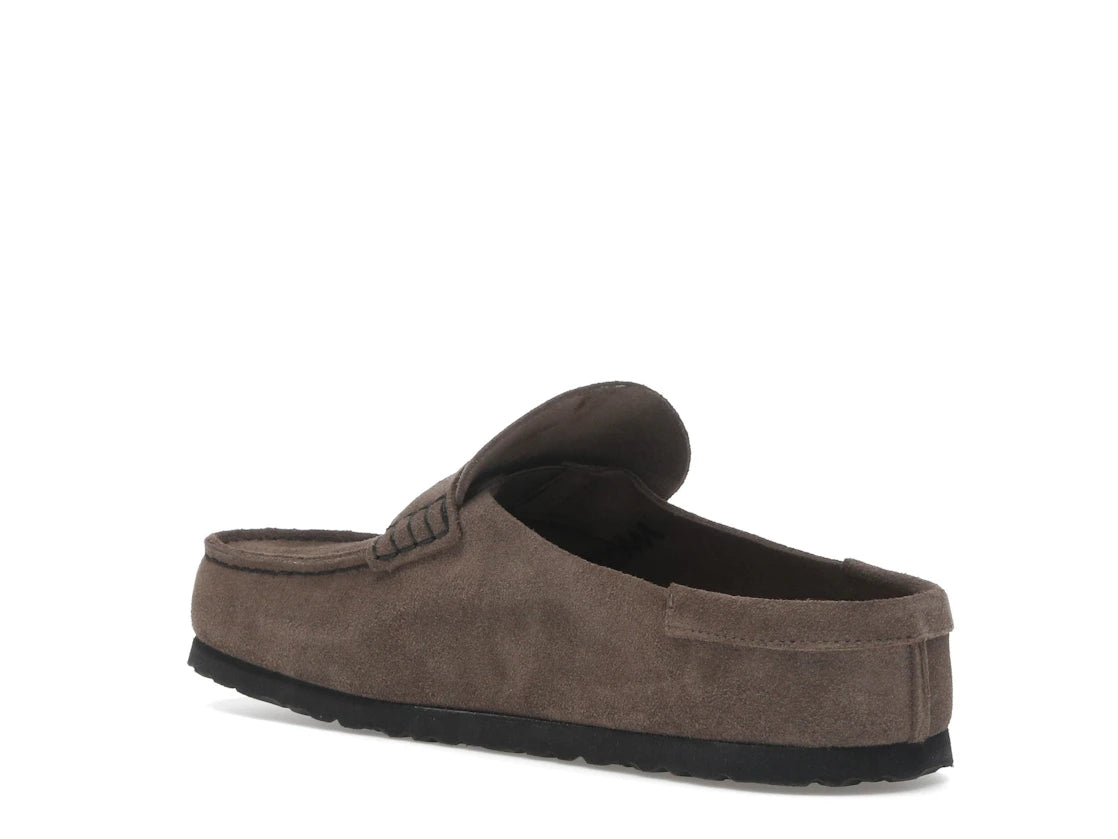 Birkenstock Naples Wrapped Suede Leather Concrete Grey - vue secondaire B