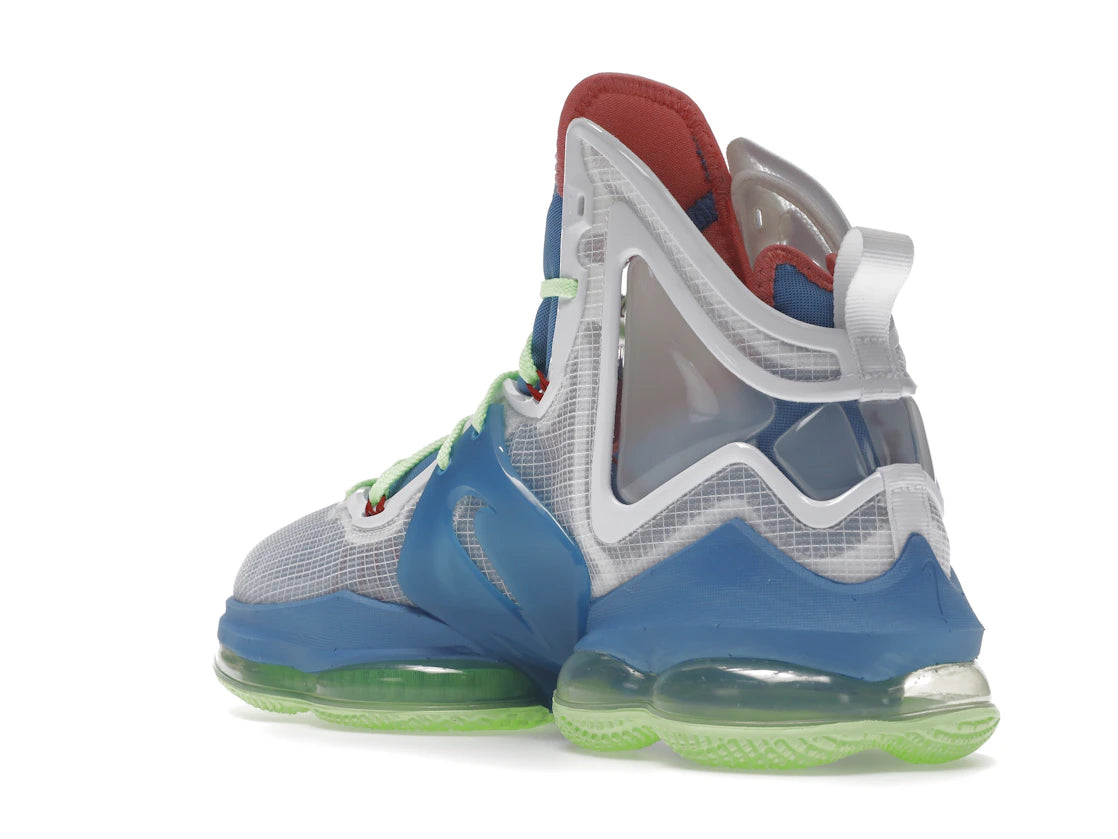 Nike LeBron 19 Dutch Blue Lime Glow - vue secondaire B