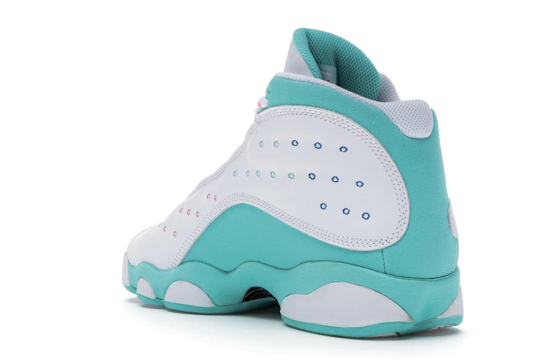Jordan 13 Retro White Soar Green Pink (GS) - vue secondaire B