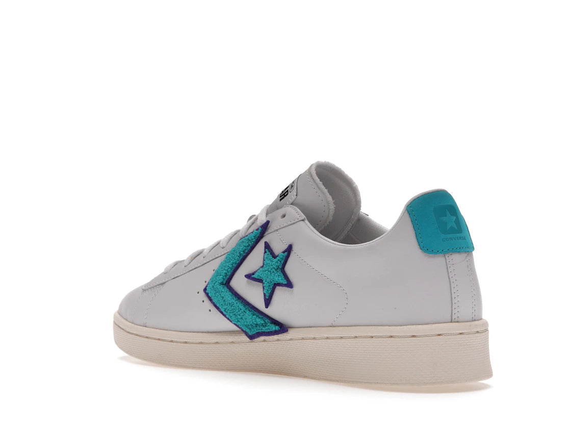 Converse Pro Leather Ox White Deep Wisteria - vue secondaire B