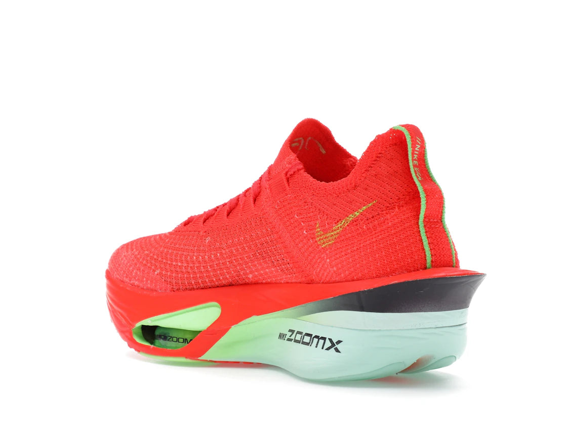 Nike Air Zoom Alphafly Next% 3 Bright Crimson Lime Blast (Women's) - vue secondaire B