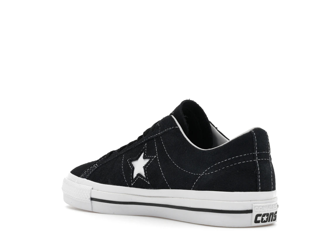 Converse One Star Pro Ox Black Black White - vue secondaire B