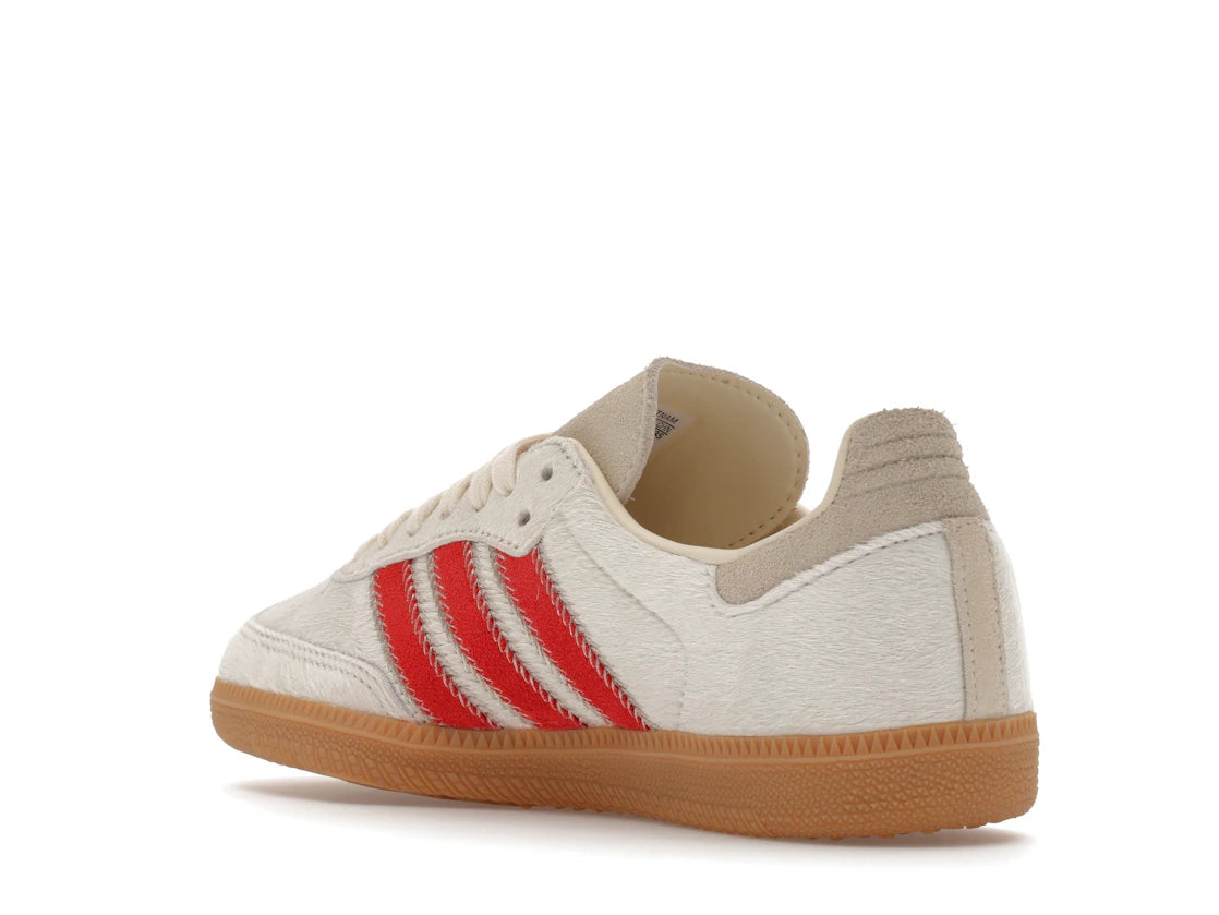 adidas Samba OG Pony Hair Wonder Beige Better Scarlet (Women's) - vue secondaire B
