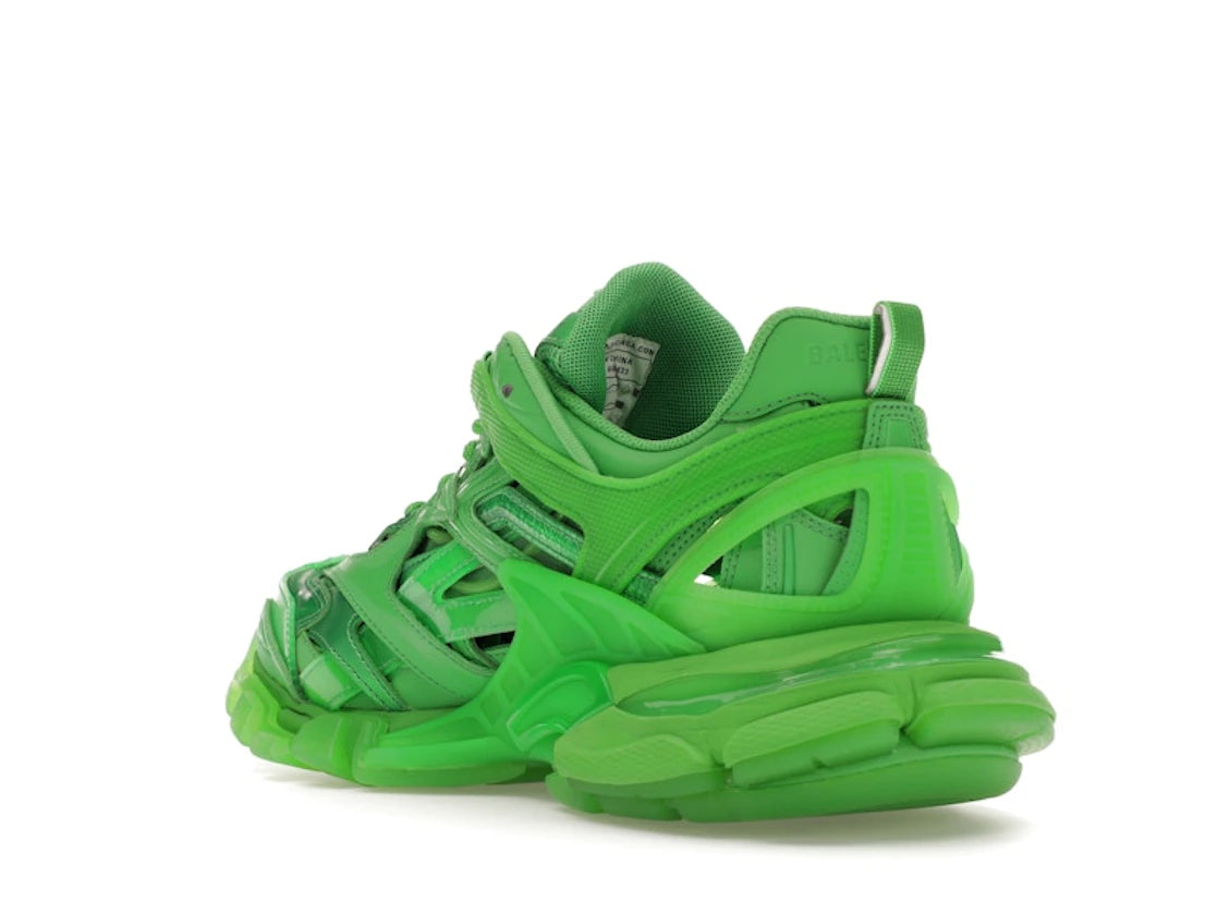 Balenciaga Track.2 Clear Sole Fluo Green - vue secondaire B