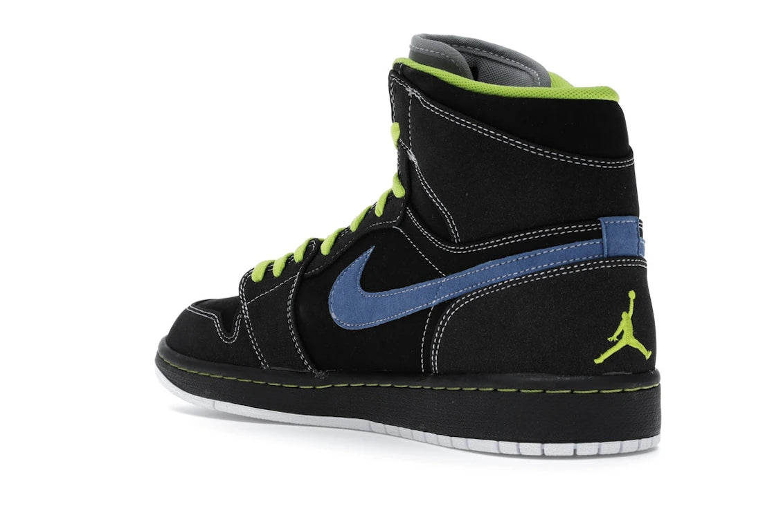 Jordan 1 Retro High Black Cyber Blue Sapphire - vue secondaire B