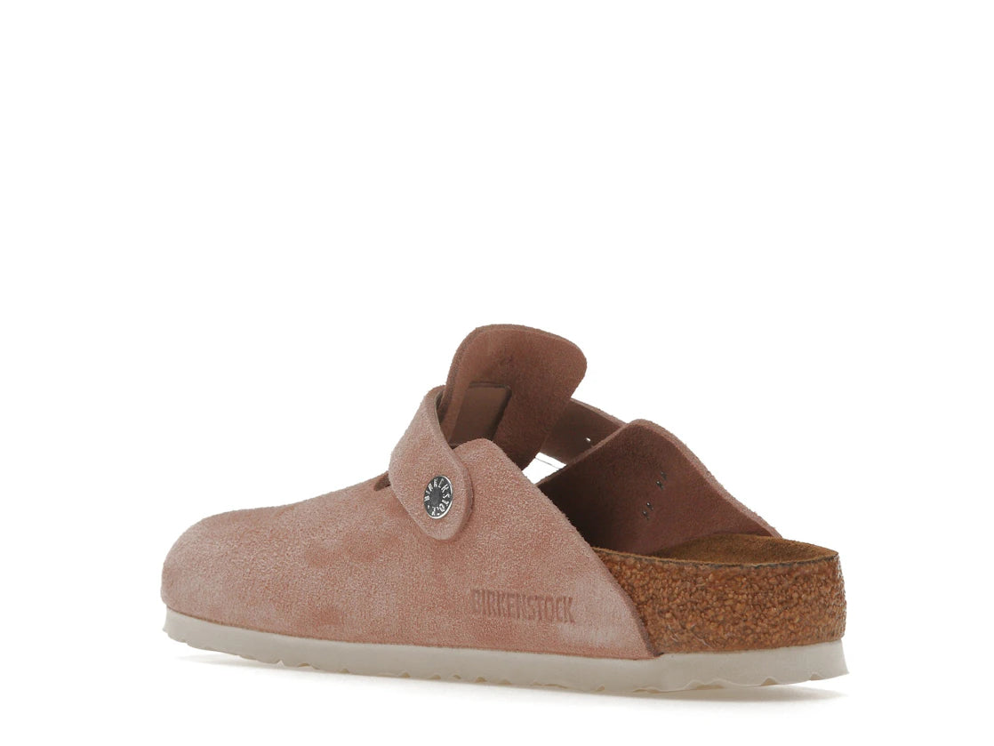 Birkenstock Boston Soft Footbed Suede Pink Clay - vue secondaire B