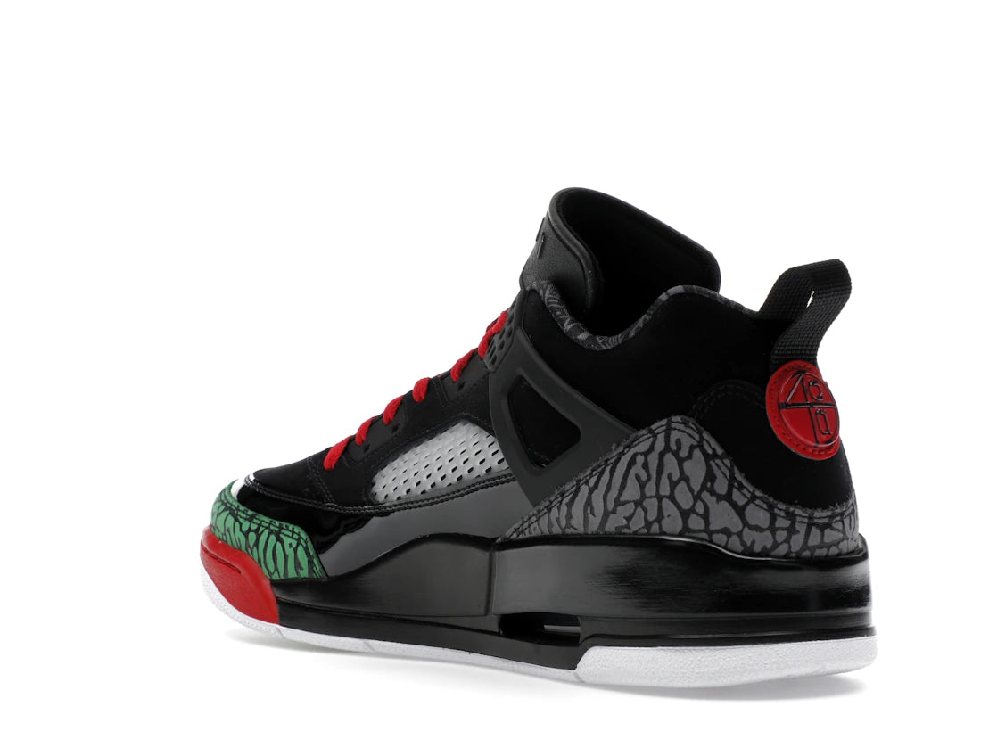 Jordan Spizike Low Black Classic Green White Varsity Red - vue secondaire B