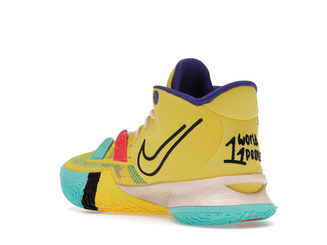 Nike Kyrie 7 1 World 1 People Yellow - vue secondaire B