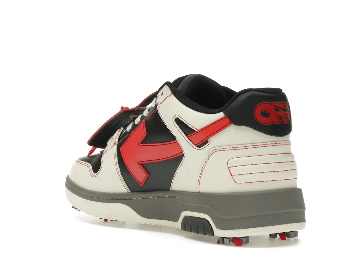 OFF-WHITE Out Of Office OOO Low Tops Golf Paris Hilinski Red Black - vue secondaire B