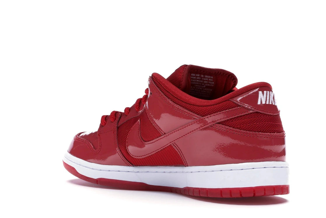 Nike SB Dunk Low Rotes Lackleder - vue secondaire B