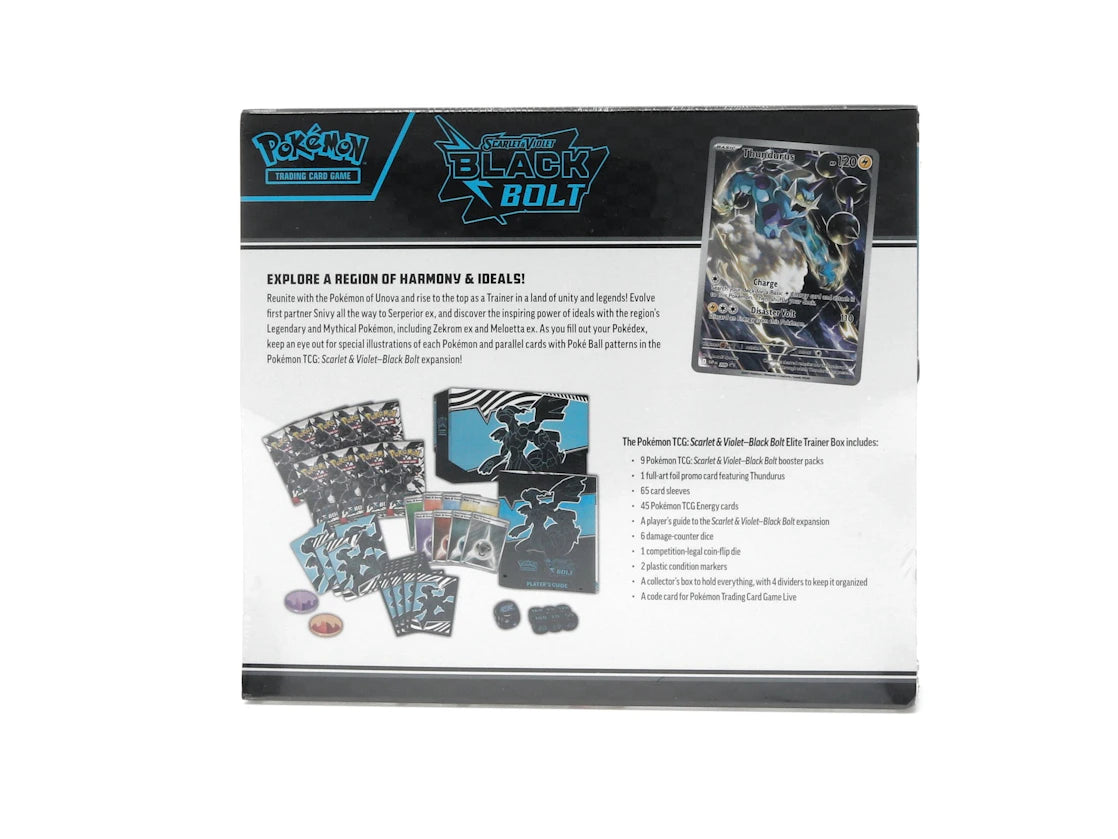 2025 Pokémon Scarlet & Violet Black Bolt Elite Trainer Box - vue secondaire B