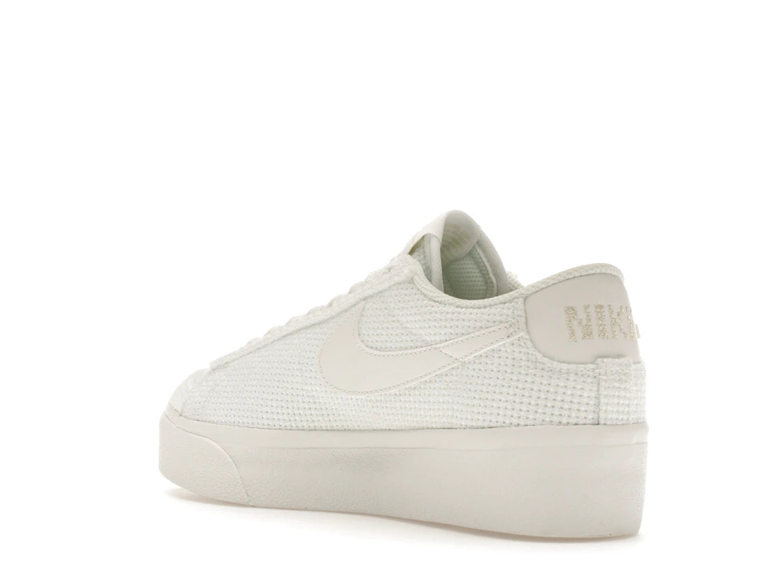 Nike Blazer Low Platform Woven Summit White (Women's) - vue secondaire B