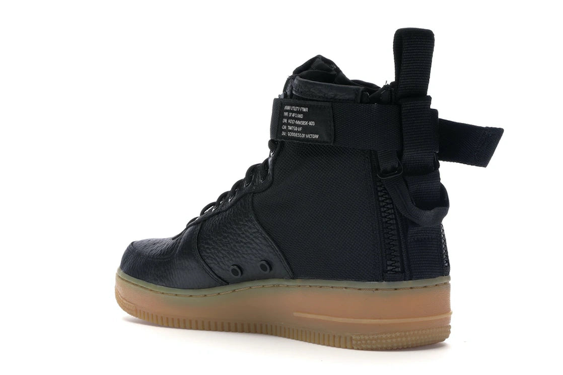 Nike SF Air Force 1 Mid Black Gum - vue secondaire B