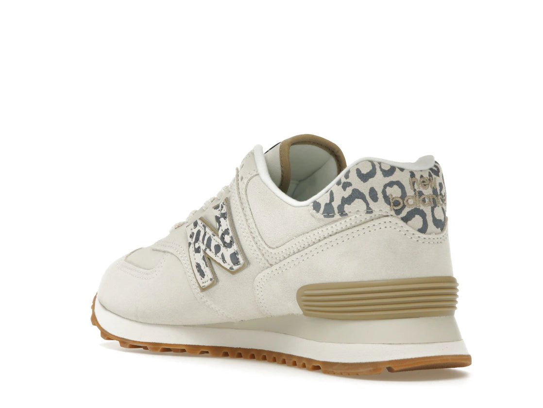 New Balance 574 Sea Salt Leopard Gum (Women's) - vue secondaire B