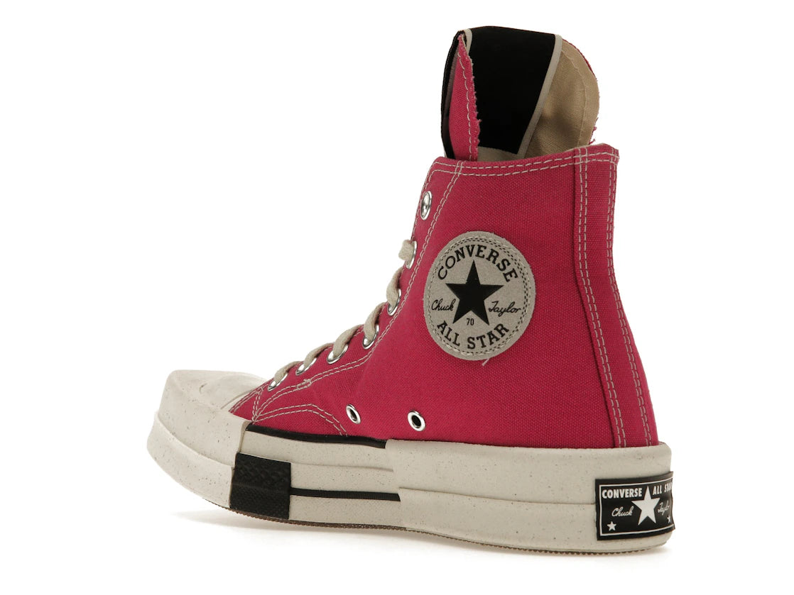 Converse TURBODRK Laceless Chuck Taylor All Star 70 Hi Rick Owens DRKSHDW Cactus Flower Pink - vue secondaire B