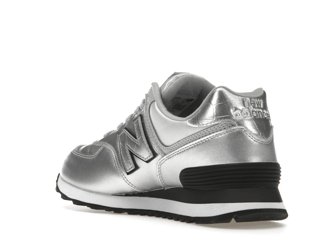 New Balance 574 Silver (Women's) - vue secondaire B