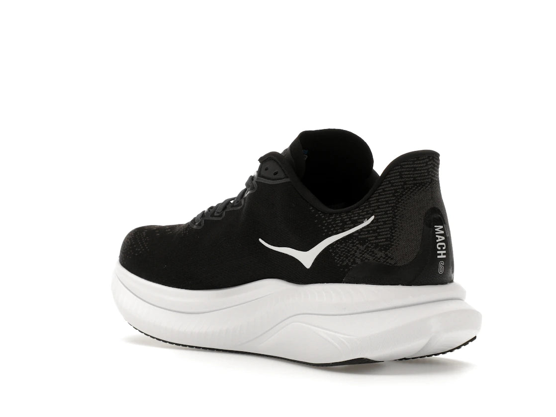 Hoka One One Mach 6 Black White (Women's) - vue secondaire B