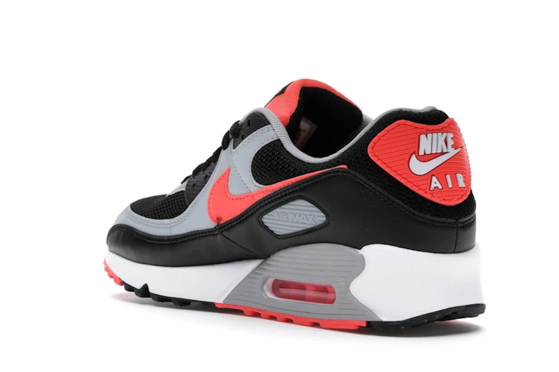 Nike Air Max 90 Black Radiant Red Wolf Grey - vue secondaire B