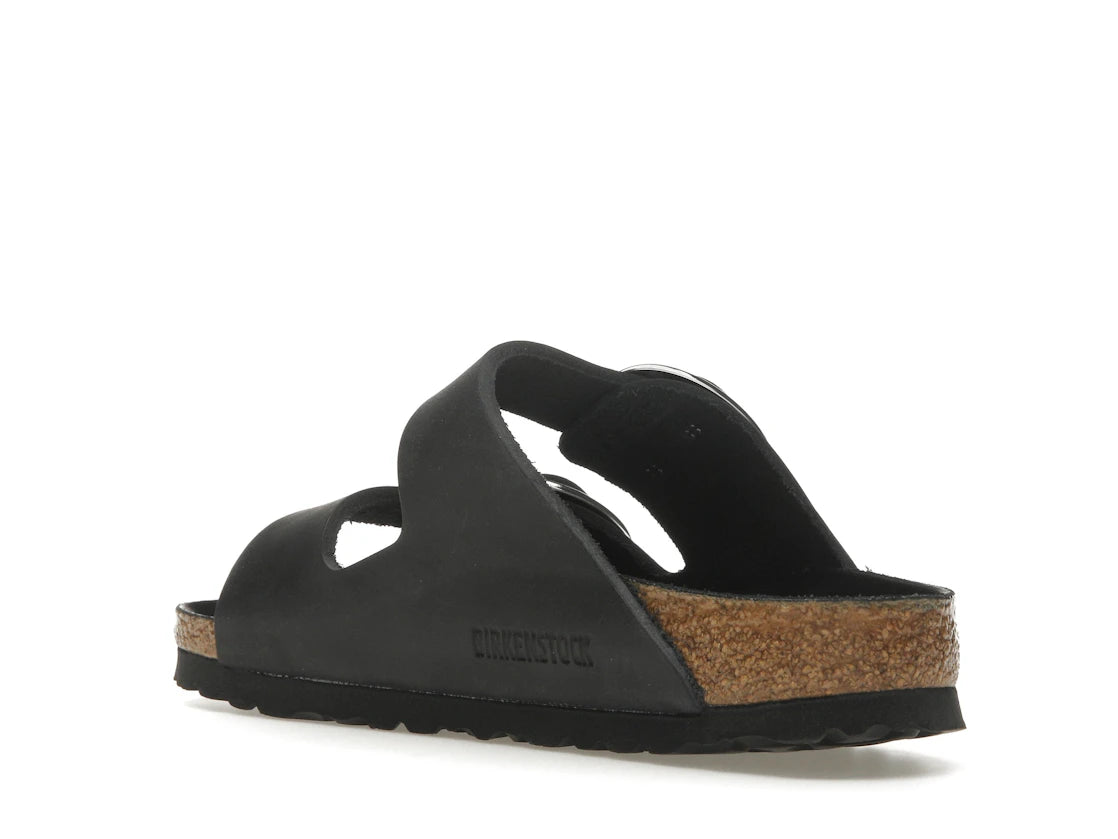 Birkenstock Arizona Big Buckle Oiled Leather Black (Women's) - vue secondaire B