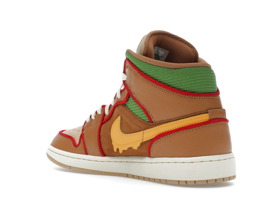 Jordan 1 Mid SE Cheeseburger - vue secondaire B