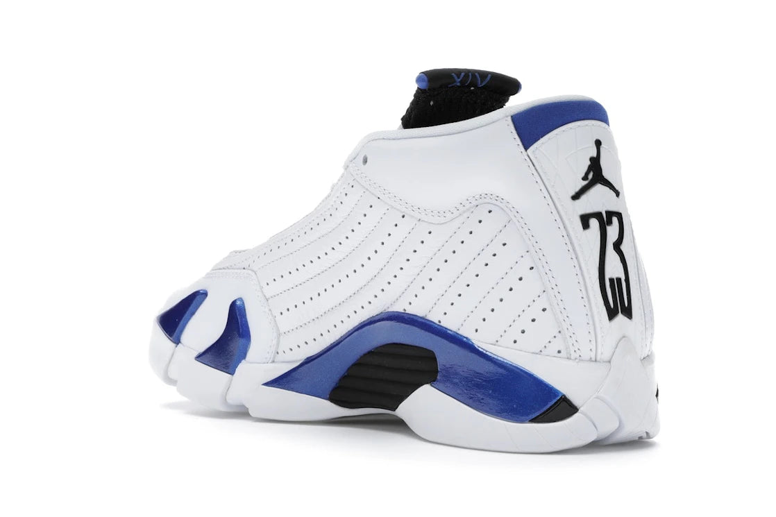 Jordan 14 Retro White Hyper Royal (GS) - vue secondaire B