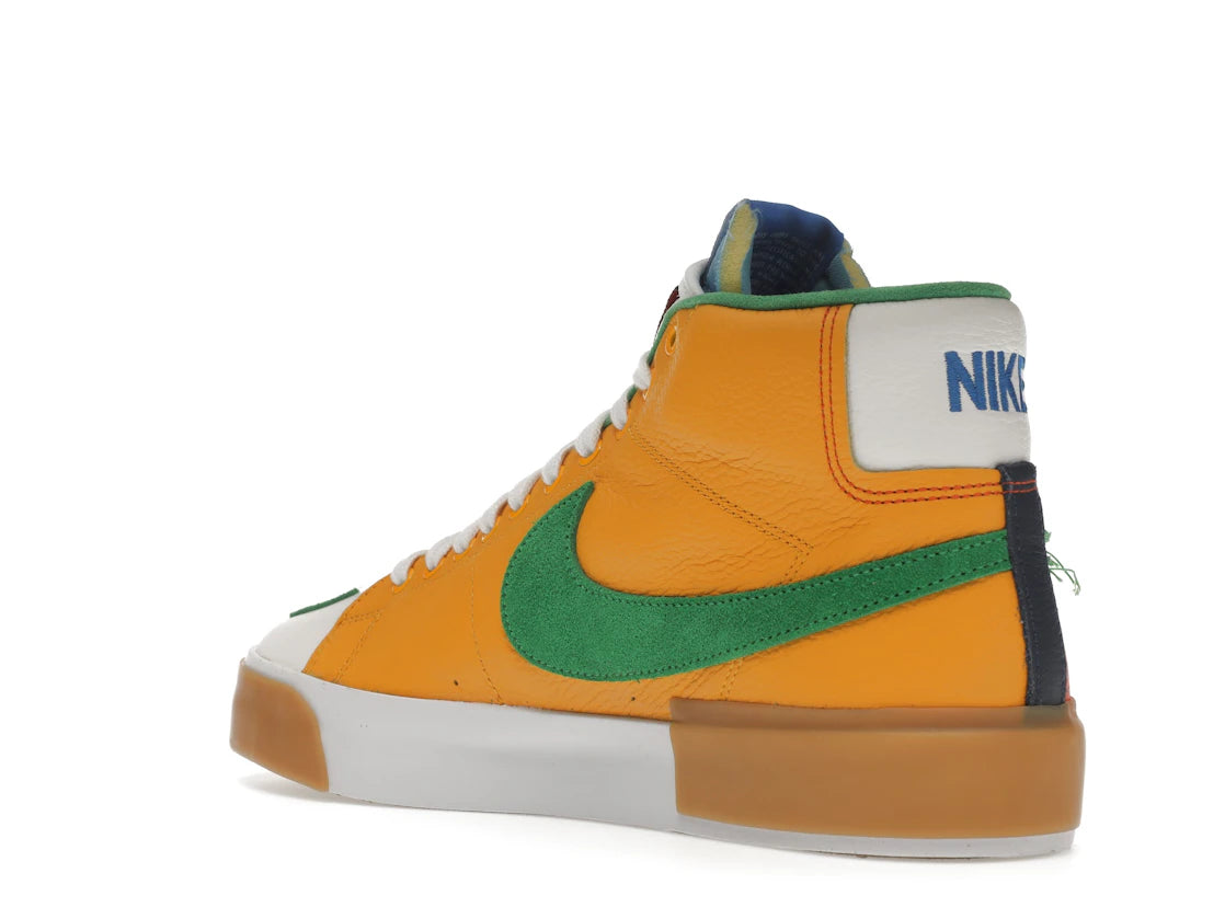 Nike SB Zoom Blazer Mid Edge Safety Orange University Gold - vue secondaire B
