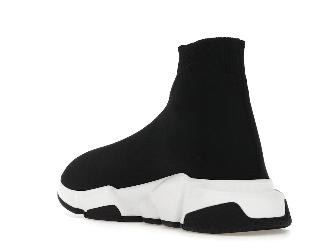 Balenciaga Speed Graffiti Trainers White Black Logo (Women's) - vue secondaire B