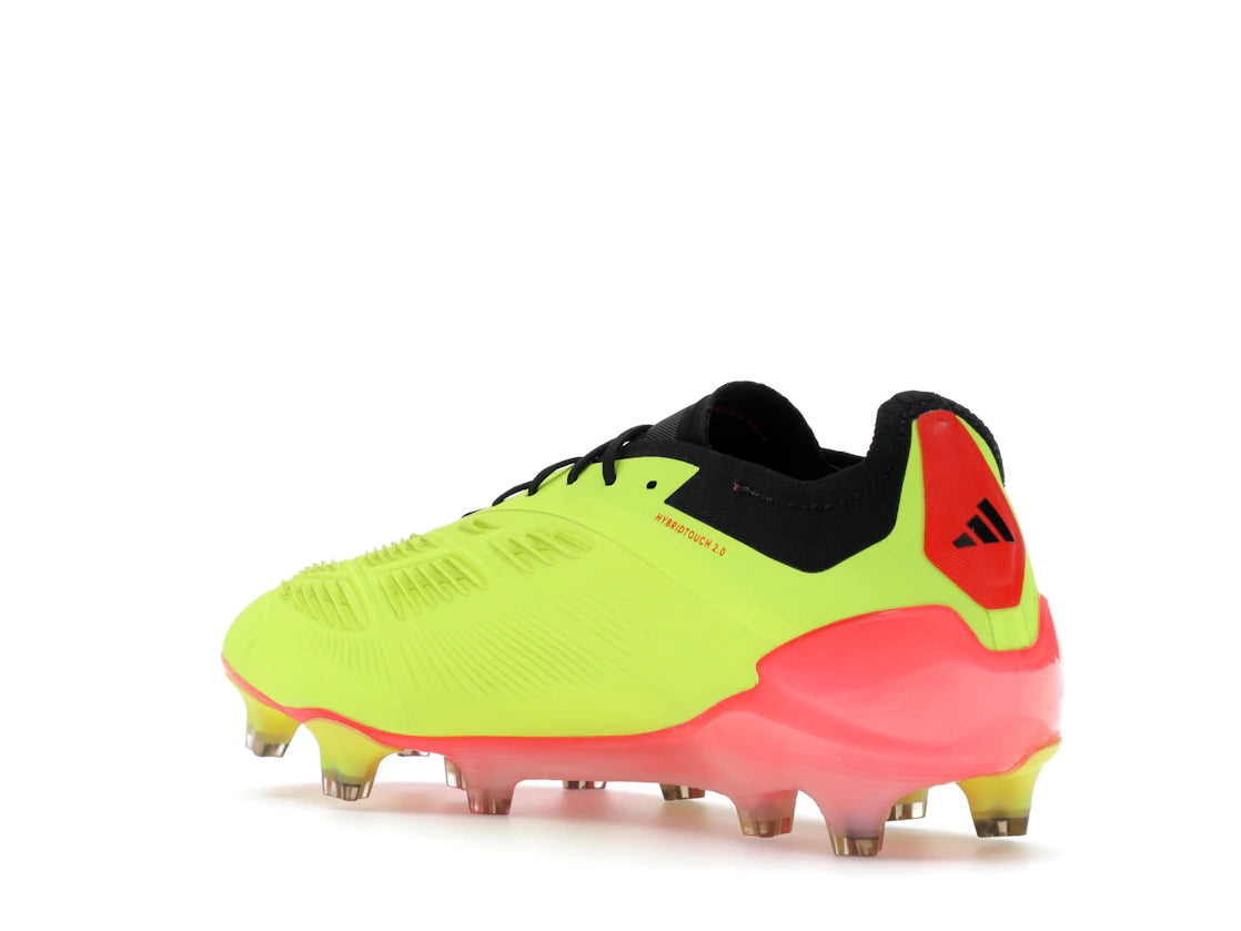 adidas Predator 24 Elite Low FG Team Solar Yellow Core Black Solar Red - vue secondaire B