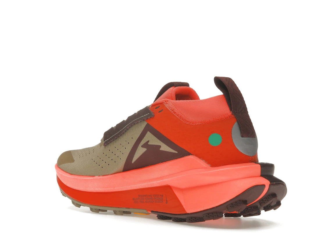 Nike ZoomX Zegama 2 Khaki Hyper Crimson Burgundy Crush White - vue secondaire B