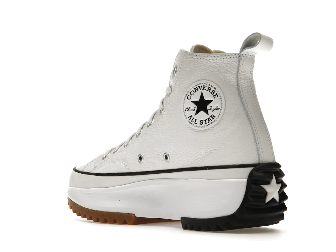Converse Run Star Hike Hi Leather White Black - vue secondaire B